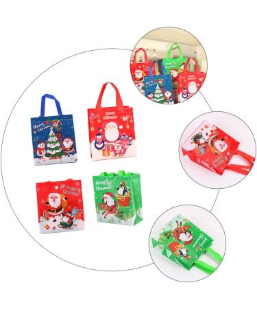 PRETYZOOM Santa Bags 12pcs Christmas Bag Candy Bags Packing Bag Candy Bag for Christmas Three-dimensional Tote Bag - Buy Online on GoSupps.com