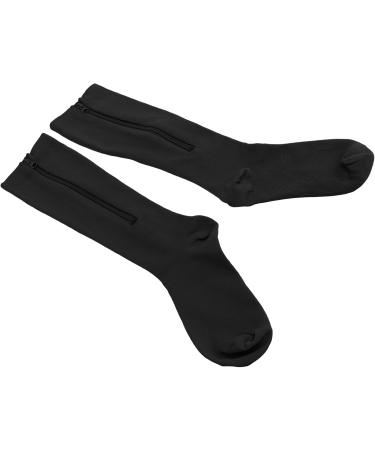 Penrux Compression Socks with Zipper | 15-20 mmHg Medical Support Socks | Closed Toe & Skin Protection | 1 Pair Optimal Comfort for Travel & Daily Use - Buy Online on GoSupps.com