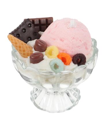 FOMIYES 1pc Candle Cup Fragrance Candle Scented Votive Candles Ice Cream Candle Wax Candle Desktop Decoration Decorative Candle Decor Candle Xmas Scented Glass