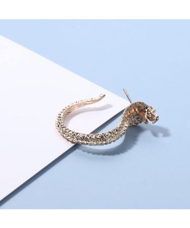 Vintage Gold Snake Stud Earrings | Dangle Punk Serpent Jewelry for Women & Girls - Perfect Gift - Buy Online on GoSupps.com