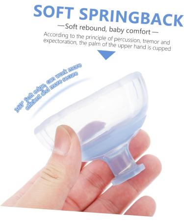 Gleavi Silicone Mom Palm Cup & Patting Tool | 2-Pack Sputa Mug for Mucus Removal | Gentle Massage Cups | 8x8cm Blue | International Shipping - Buy Online on GoSupps.com