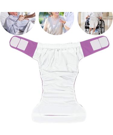 Adult Pocket Nappy Reusable Cloth Diaper for Elderly Incontinence Care - Purple - Buy Online on GoSupps.com