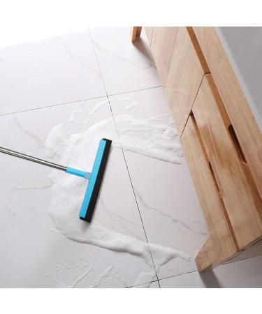 Adjustable Professional Floor Squeegee with 50 Handle - Ideal for Garage, Tile, Shower, and Hair - Foam Water Wiper - Buy Online on GoSupps.com