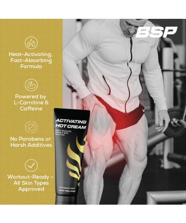 Benavidez Activating Hot Cream Sweat Enhancer & Fat Burner Gel with L-Carnitine & Caffeine Thermogenic Workout Cream for Belly Waist & Thighs Cellulite & Body Sculpting Support 200g - Buy Online on GoSupps.com