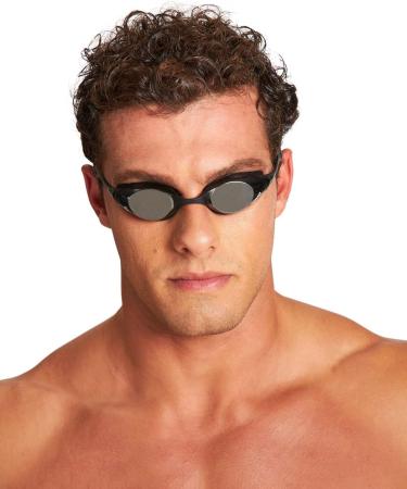 ARENA Men's Cobra Swipe Mirror Swimming Goggles - One Size Silver-Black | International Shipping Available - Buy Online on GoSupps.com