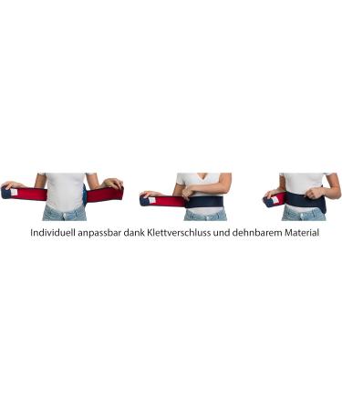 Brandseller Adjustable Warm-Cool Compress Set - Reusable Gel Pad for Back & Abdomen - Velcro Band - 23x17 cm - Blue/Red - Buy Online on GoSupps.com