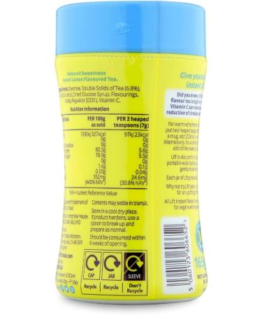 Lift Instant Lemon Flavour Tea with Reduced Sweetness 165g - Buy Online on GoSupps.com