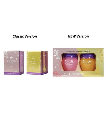 She Loves Day & Night Moisturizing Lip Balm - 2 Pack, Anti-Cracking, Nourishing & Hydrating Lip Care - 10g - Buy Online on GoSupps.com