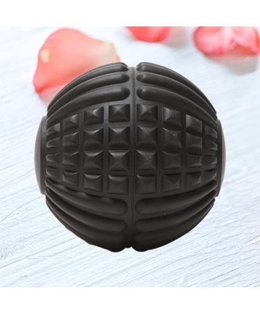 Plantar Fasciitis Massage Tool - Ice Hockey Massage Ball & Fitness Roller for Foot Relief | Yoga Ball & Fascia Ball for Gym Use - Black - Buy Online on GoSupps.com
