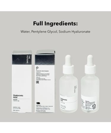 The Potions Hyaluronic Acid Ampoule - Hydrating Moisturizer for Face | Korean Skincare Cruelty-Free & Hypoallergenic - 50ml - Buy Online on GoSupps.com