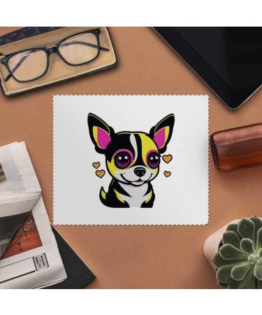 Buy 2x Chihuahua Microfiber Lens Cleaning Cloths - Perfect for Glasses & Screens - High-Quality Soft & Durable - Buy Online on GoSupps.com