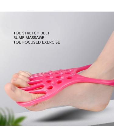 Toe Stretch Straightener & Corrective Claw - Pink Toe Stretch Belt for Muscle Relaxation - International Shipping - Buy Online on GoSupps.com