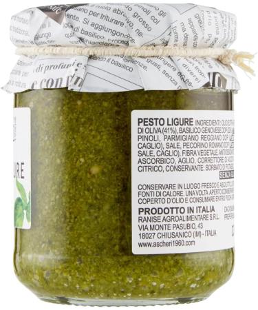  Italian Gourmet E.R. Ascheri 1960 Ligurian Pesto with Genoese Basil Basil Pesto Sauce 180 g Glass 180 g + Italian Gourmet Tomato Pulp Box 400 g - Buy Online on GoSupps.com