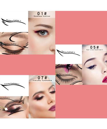 ASDGA Professional Eyeliner Stencil & Stamp Pad Set - Perfect Makeup Learning Tool for Beginners (2 Pcs) - Buy Online on GoSupps.com