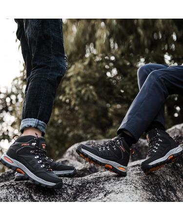 Shop Waterproof Hiking Shoes for Men & Women | Anti-Slip Comfortable Outdoor Boots in Brown Gray Violet & Orange (EU 36-46) - Buy Online on GoSupps.com