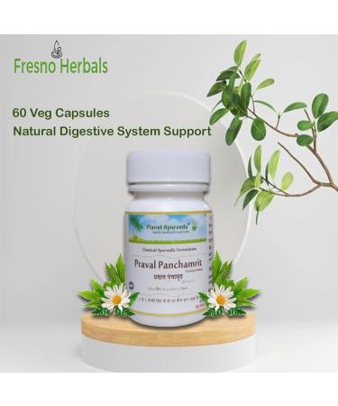 Shop Planet Ayurveda Praval Panchamrit | Ayurvedic Digestive Support | Natural Bloating Relief | 60 Veg Capsules for Healthy Urinary System - Buy Online on GoSupps.com