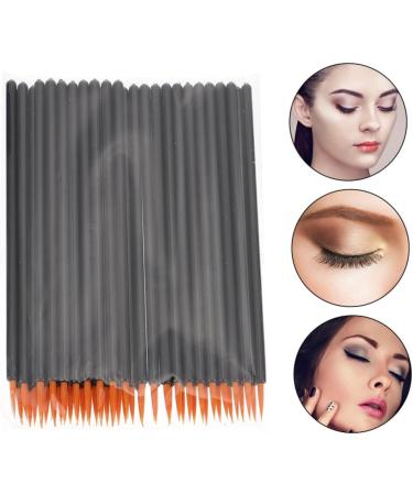 WOONEKY 100pcs Disposable Eyeliner Brush Eye Definer Brush Practical Eyeliner Brush Lip Plastic Black - Buy Online on GoSupps.com