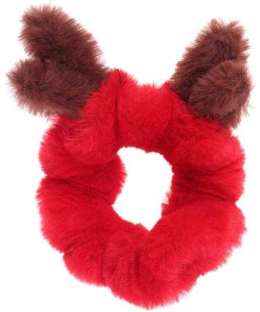 FRCOLOR Christmas Hair Scrunchie Plush Reindeer Antlers Hair Tie Hair Band Hair Bobbles Ponytail Holders Gifts for Girls Women - Buy Online on GoSupps.com