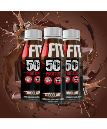 UFIT High Protein Milkshake Chocolate 8x500ml - Buy Online on GoSupps.com
