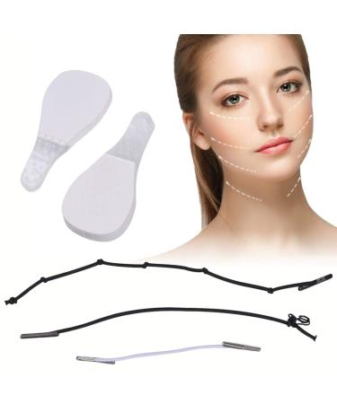 Courti 40pcs Face Lift Tape Lift Face Sticker Invisible Walking Face Sticker Face Lift Band Invisible thin face sticker V-shape Face Make-up Face Tools for Face