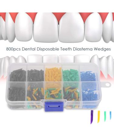 4 Sizes Disposable Dental Plastic Wedges - 800pcs Diastema & Fixation Wedges for Optimal Dental Care - Buy Online on GoSupps.com