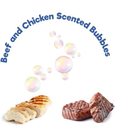 Y L Pet Bubbles Set - Chicken Beef Scented Meaty Dog Puppy Interactive Toys Playtime - Pack of 5 Summer Fun Stimulating - Buy Online on GoSupps.com