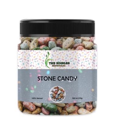 THE EDIBLES Rock Candy - Stone Candy 250 gms | Milk Stone Chocolate_Packing May Vary