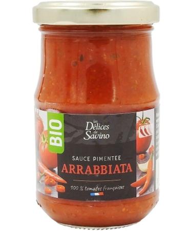  Les D lices de Savino Pack of 12 Organic Arabiata Sauce 190 g Pot - Buy Online on GoSupps.com