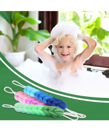 3pcs Bath Pouf Set - Mesh Shower Sponge Balls for Luxurious Bathing Experience - Buy Online on GoSupps.com