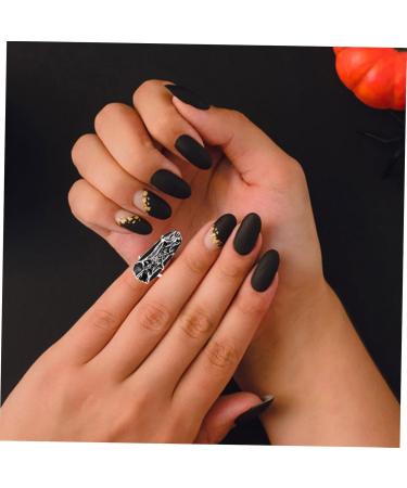 Holibanna Halloween Nails Sticker Spider Nail Ring Miss Full Cover Vampire Alloy Gothic Vampire Nails - Buy Online on GoSupps.com