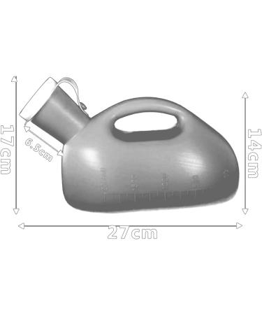 GRISDEPPD 2000ML Male Urinal Portable Mens Potty Pee Bottle Collector Travel Toilet - Buy Online on GoSupps.com