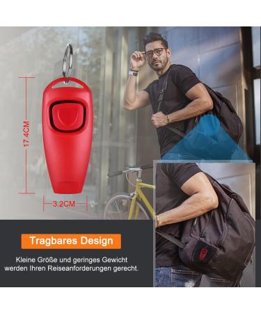 Diyife 3-Pack Clicker Whistle for Dogs | 2-in-1 Professional Training Tool for Pets - Black Red Blue - Buy Online on GoSupps.com