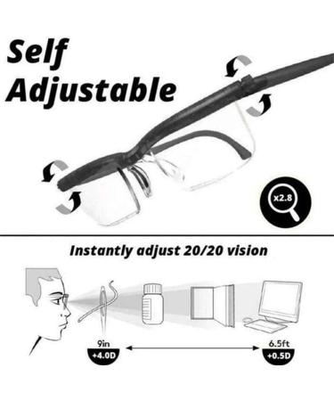 Buy Ljfyxz HD Anti-Fatigue Reading Glasses -6D to +3D Myopia & Telescopic Lenses for Men & Women | International Shipping - Buy Online on GoSupps.com