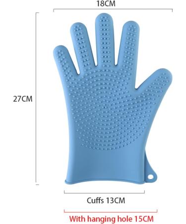 BUSOTH Silicone insulated gloves kitchen household silicone dishwashing gloves bathroom kitchen sanitary household gloves Dishwashing Gloves - Buy Online on GoSupps.com