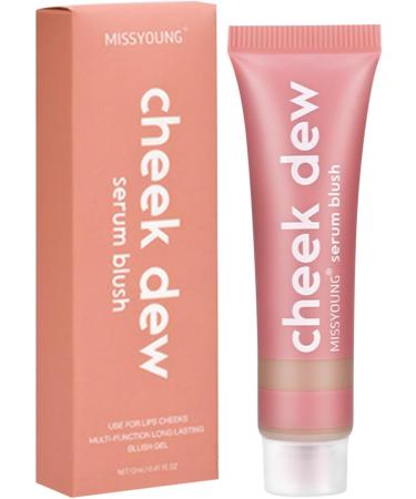 Makeup Blush Liquid Natural Sparkly Liquid Illuminator for Face - Natural Long-Wearing Smudge Proof Matte Finish Face Cream Blush Wand with Lightweight Blendable Formula Rowces 04 - Buy Online on GoSupps.com