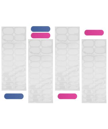 Beaupretty 5 Sheet Transparent Gel Nail Sticker Semi Cured Gel Nail Strips Self-adhesive Nail Wraps Nail Strengthening with Small Files for Women Girls Accessories