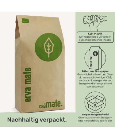 Organic Yerba Mate Tea 200g | Fresh & Green | Smoke-Free Plastic-Free | DE- KO-006 - Buy Online on GoSupps.com