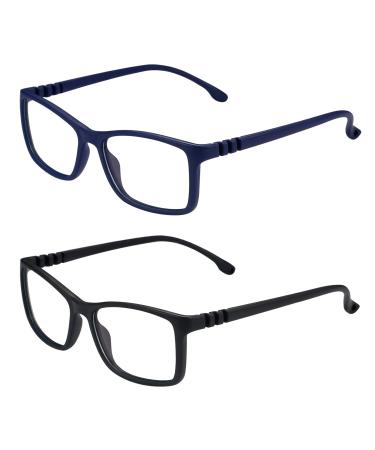 Aroncent 2pcs glasses children anti blue light children's glasses blue light glasses blue light filter glasses glasses frame for young girls type B