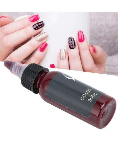 Nail Polish Making Color Nail Polish Pigment Bright Color Nail Gel Color Excellent Stability for Home Use(Red wine) - Buy Online on GoSupps.com