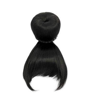 VAVANGA Hair Bun and Bang Set - Synthetic Quick Bun N Bang Clip for Black Women (#1B J072) - BUN-4 BANGs-10 - China Bang Hair Piece - Buy Online on GoSupps.com