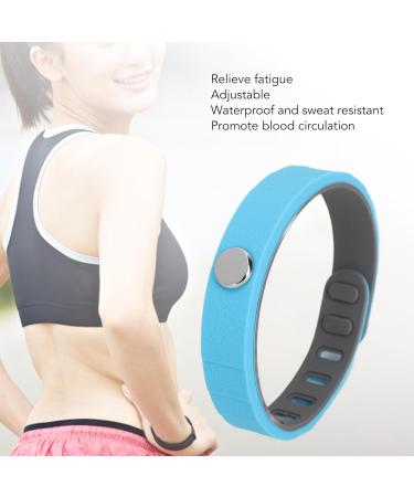 Buy Sports Energy Bracelet for Electrostatic Removal | Winter Silicone Negative Ion Bracelet - Small & Lightweight (Blue) - Buy Online on GoSupps.com
