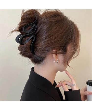 4-Piece Large Wave Hair Clips - 13cm Slip-Resistant Jaw Clips for Thick Hair | Stylish Hair Accessories for Women & Girls - Buy Online on GoSupps.com