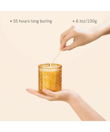 La Jolie Muse Sandalwood & Patchouli Scented Candle - 8 oz Luxury Soy Wax Candle for Home - 55 Hour Burn Time - Buy Online on GoSupps.com