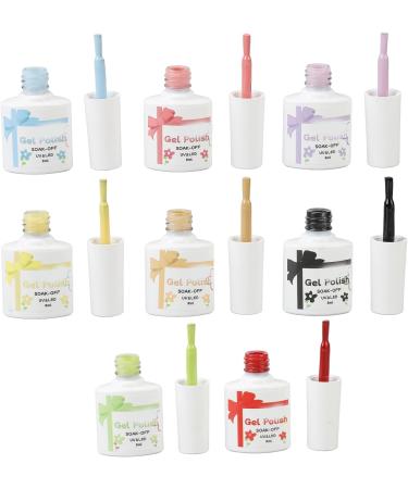 Home Nail Salon Gel Polish Professional 8 Colors DIY Soak Off UV LED Nail Gel for Women Girls - Buy Online on GoSupps.com