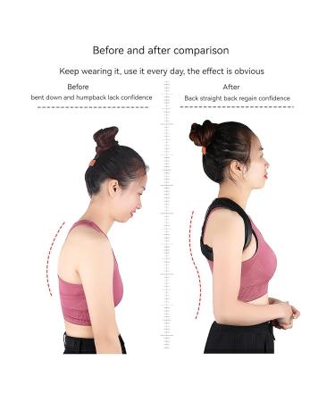 Back Brace Posture Corrector | Lumbar & Shoulder Support for Improved Posture | Unisex Size L (Black) - Enhance Comfort & Alignment - Buy Online on GoSupps.com