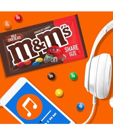 M&M'S Milk Chocolate Candy Sharing Size 3.14 Ounce (Pack of 24) Box - Buy Online on GoSupps.com