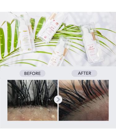 Eyelash Extension Shampoo 60ml - Gentle Foam Cleanser for Sensitive Eyes - Makeup and Oil Remover - Salon & Home Use - Buy Online on GoSupps.com