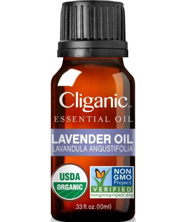Cliganic 100% Pure Essential Oil Lavender Oil 2/6 fl oz (10 ml)