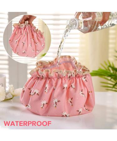 Waterproof Double-Layer Shower Hood - 2 Pack Spa Elastic Shampoo Head Cover for Women & Girls - Buy Online on GoSupps.com