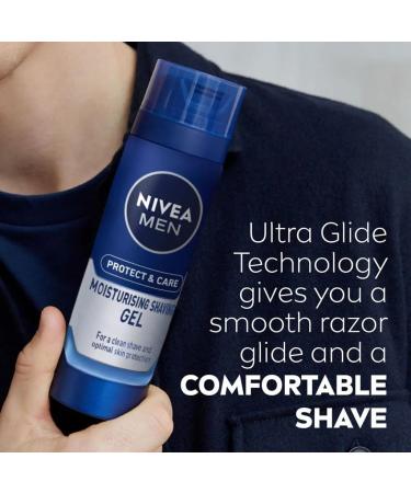 Nivea For Men Mild Shaving Gel - Soothing Shave Gel for Sensitive Skin | International Shipping Available - Buy Online on GoSupps.com